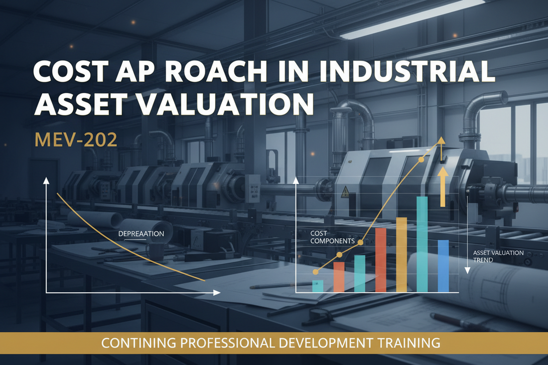 Cost Approach in Industrial Asset Valuation MEV-202 course - منهج التكلفة في تقييم الأصول الصناعية