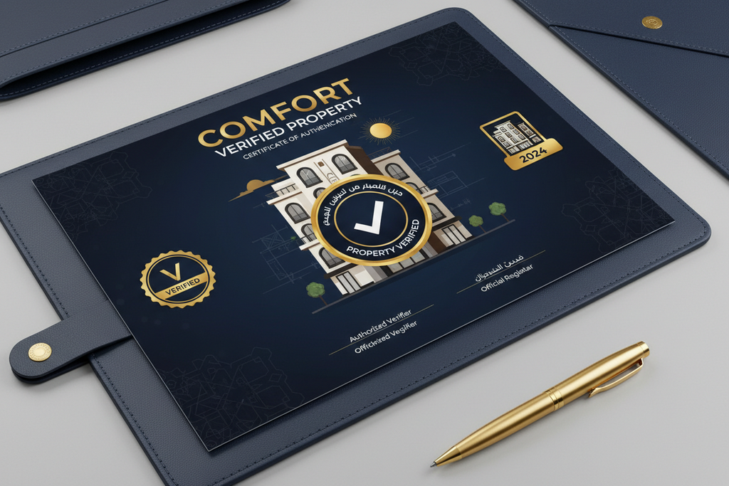 Comfort Verified Property — توثيق العقار رسميًا