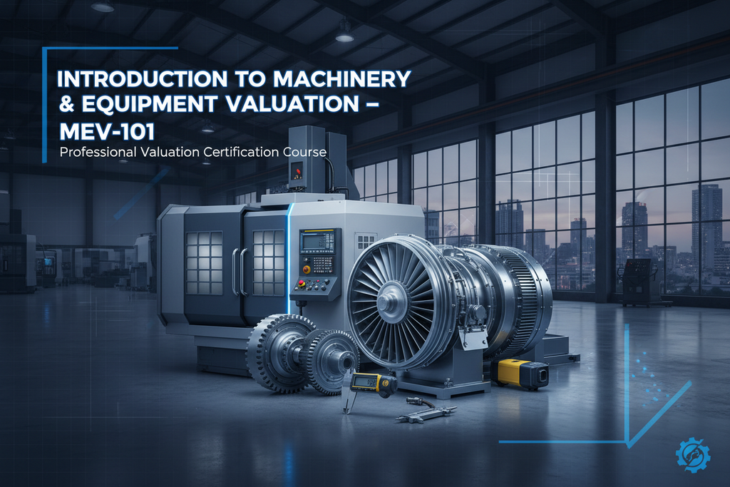 Introduction to Machinery & Equipment Valuation MEV-101 CPD course