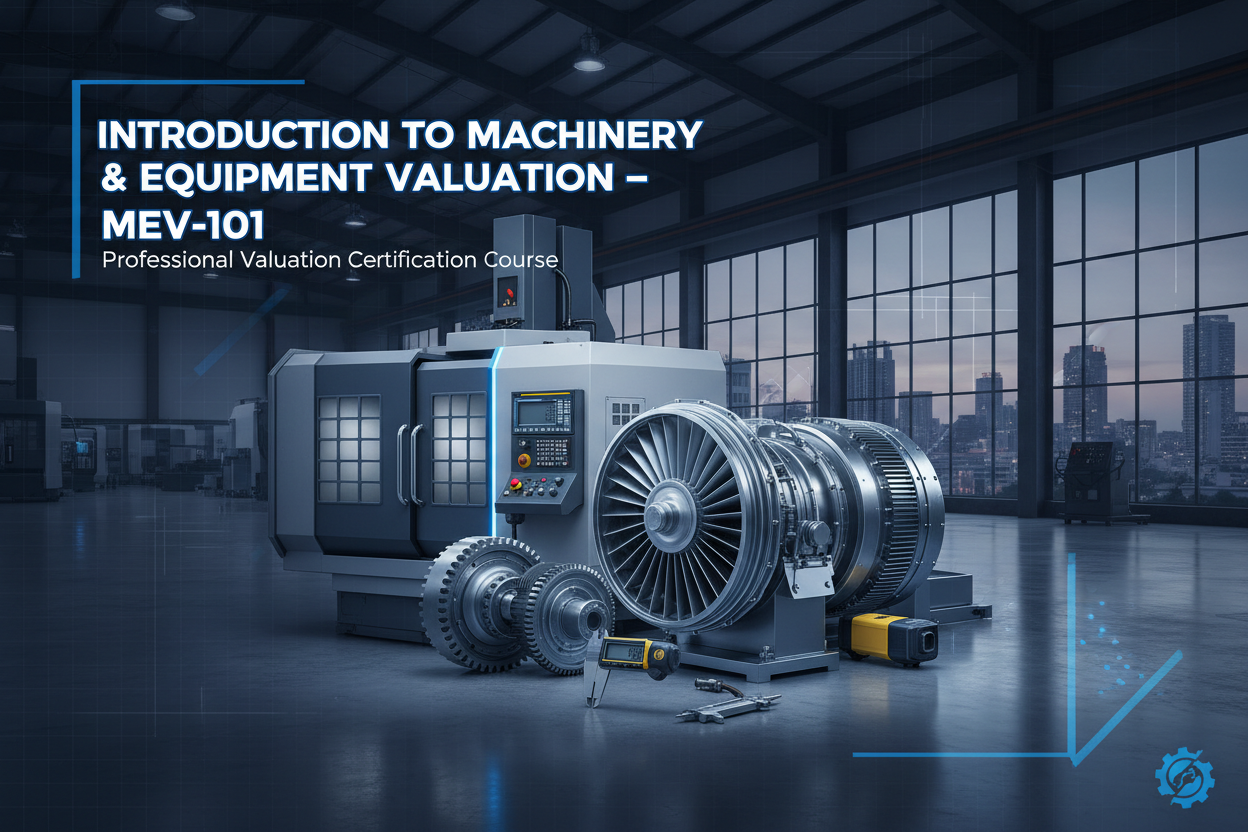 Introduction to Machinery & Equipment Valuation – MEV‑101 AR: مقدمة في تقييم الآلات والمعدات – MEV‑101