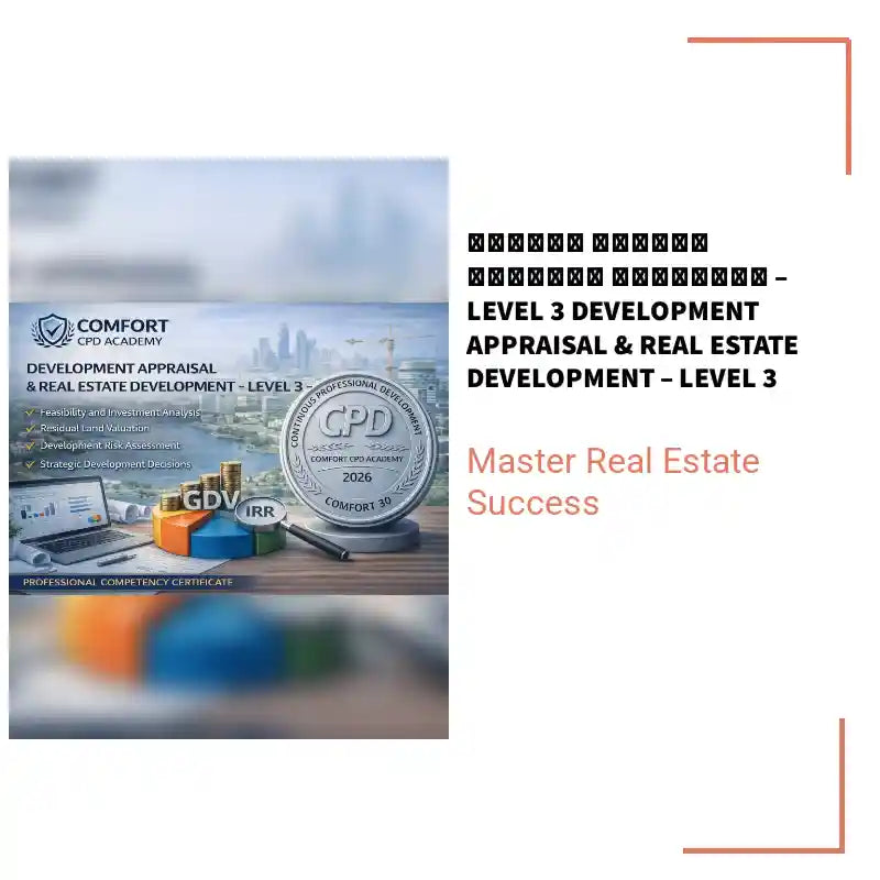 دراسات الجدوى والتطوير العقاري &ndash; Level 3 Development Appraisal &amp; Real Estate Development &ndash; Level 3 by@Outfy