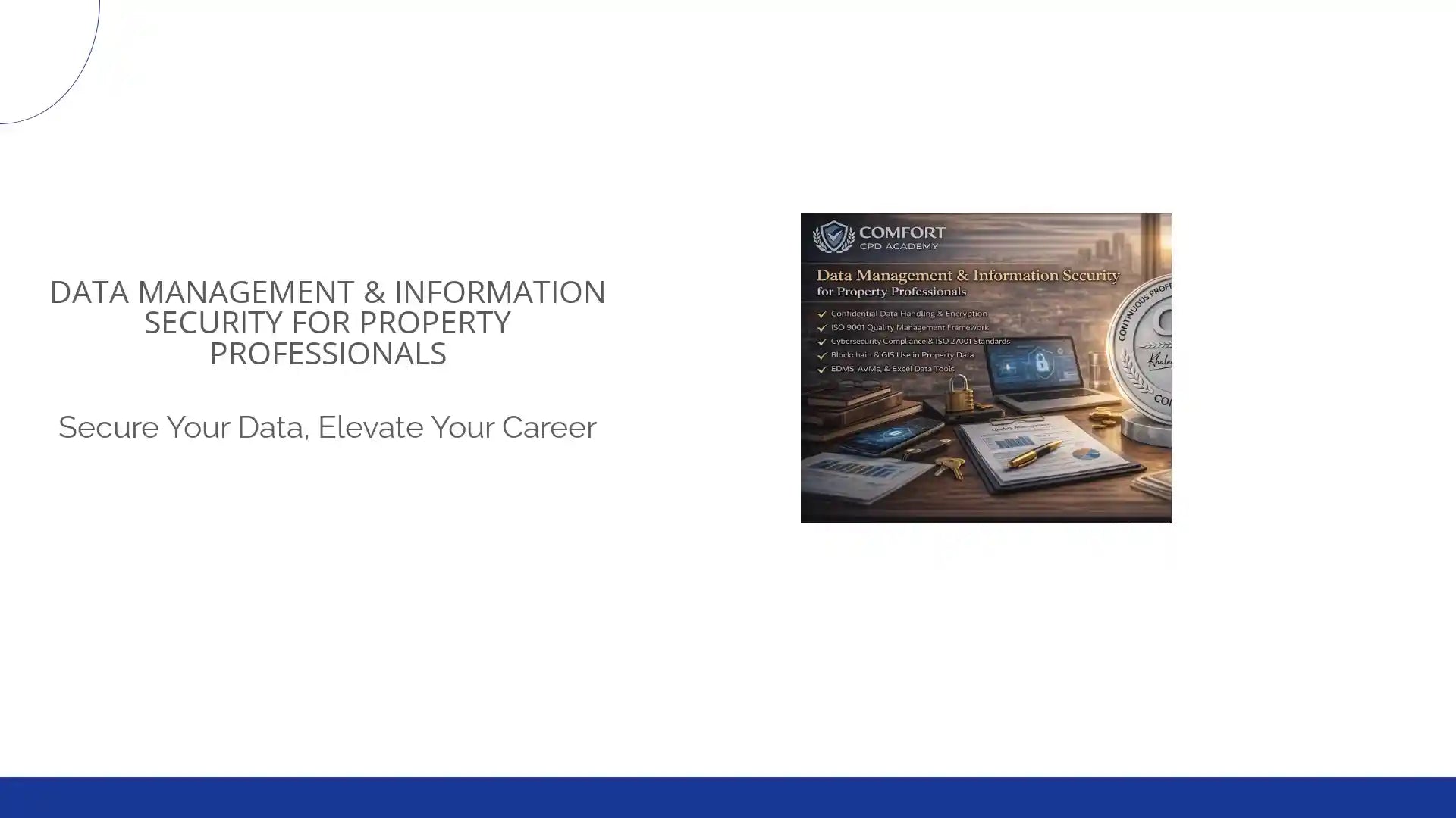 🔐 برنامج إدارة البيانات وأمن المعلومات للمهنيين العقاريين Data Management & Information Security for Property Professionals by@Outfy