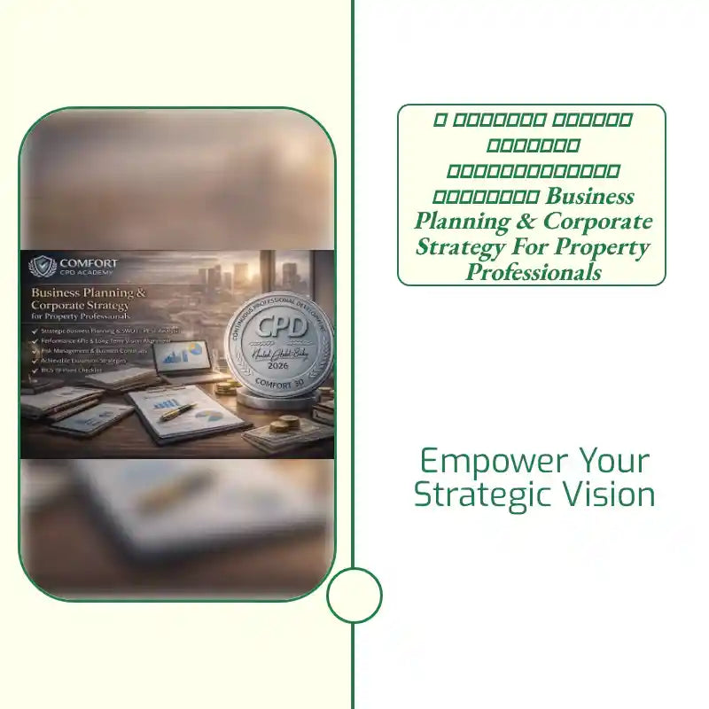 📈 برنامج التخطيط للأعمال والاستراتيجية المؤسسية Business Planning &amp; Corporate Strategy for Property Professionals by@Outfy