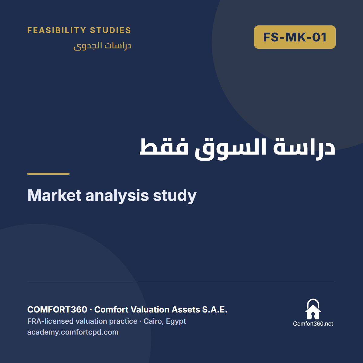 FS-MK-01 | دراسة السوق فقط — Market analysis study