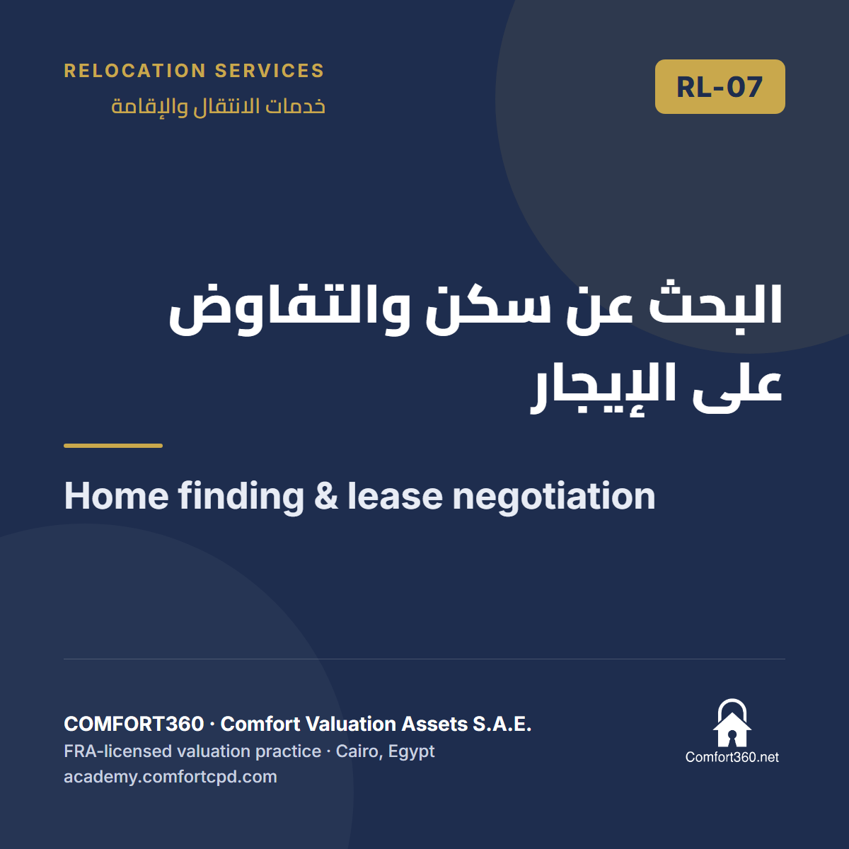 RL-07 | البحث عن سكن والتفاوض على الإيجار — Home finding & lease negotiation